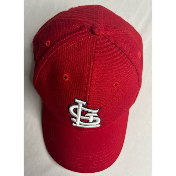St. Louis Cardinals Hat Cap Red Autographed One Size - Picture 3 of 11